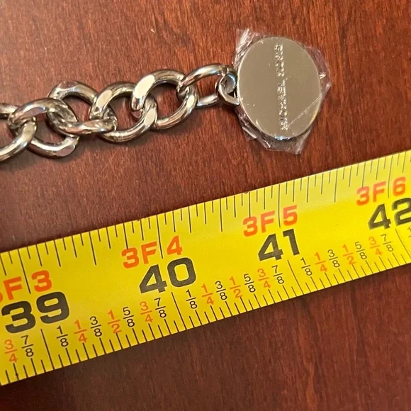 Michael Kors silver crystal Chain Belt S/M NWT - Picture 6 of 6